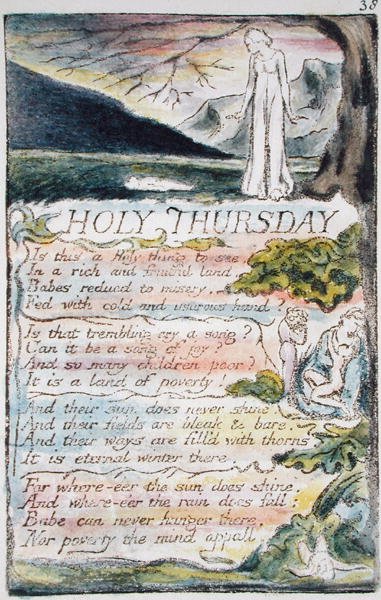Holy Thursday, plate 38 (Bentley 33) from Songs of Innocence and of Experience (Bentley Copy L) 1789-94 by William Blake
